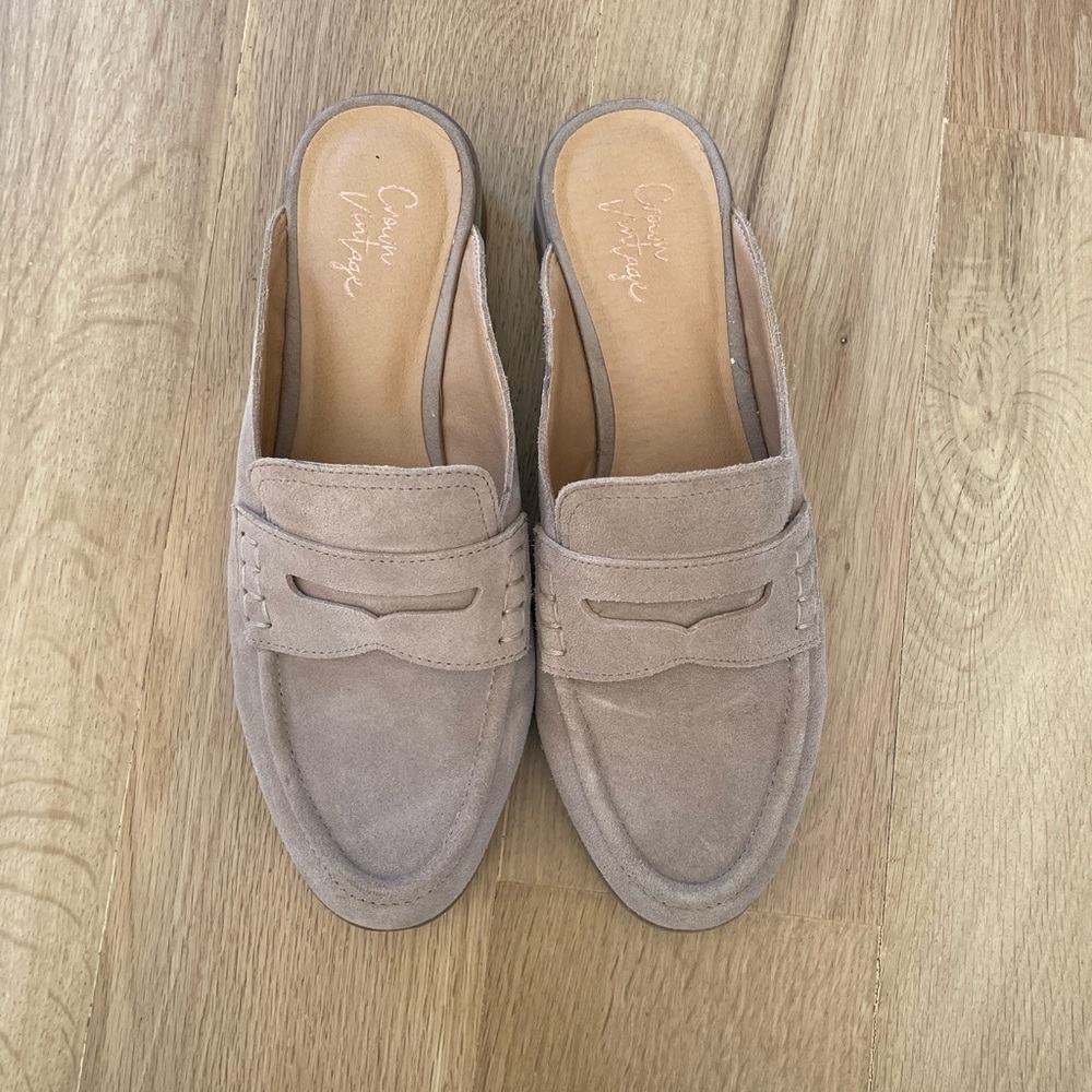 Crown Vintage Suede Mules